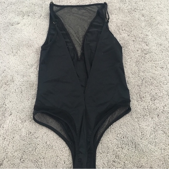 One Piece Mesh V-Neck Bodysuit! - Picture 2 of 3